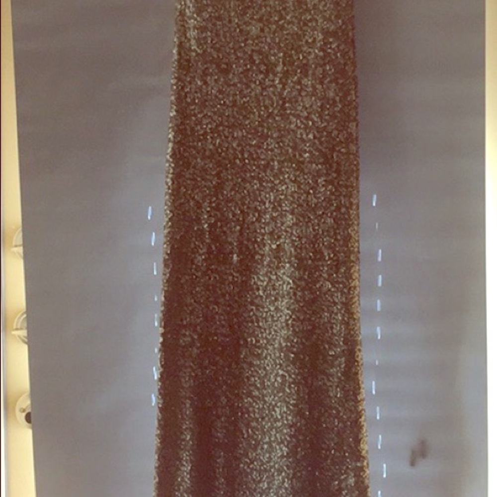 Gold sequins dress